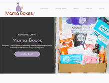 Tablet Screenshot of mamaboxes.com